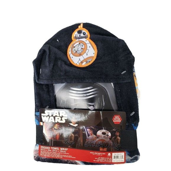 Disney Star Wars Cotton Hooded Towel Wrap‎ - Picture 1 of 8